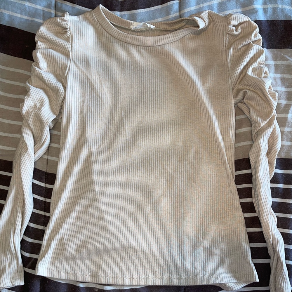 Long sleeve cropped tee